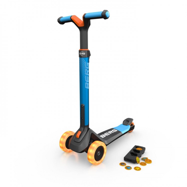 Patinete Berg Nexo Lights Con Plataforma Magnetica Azul._0