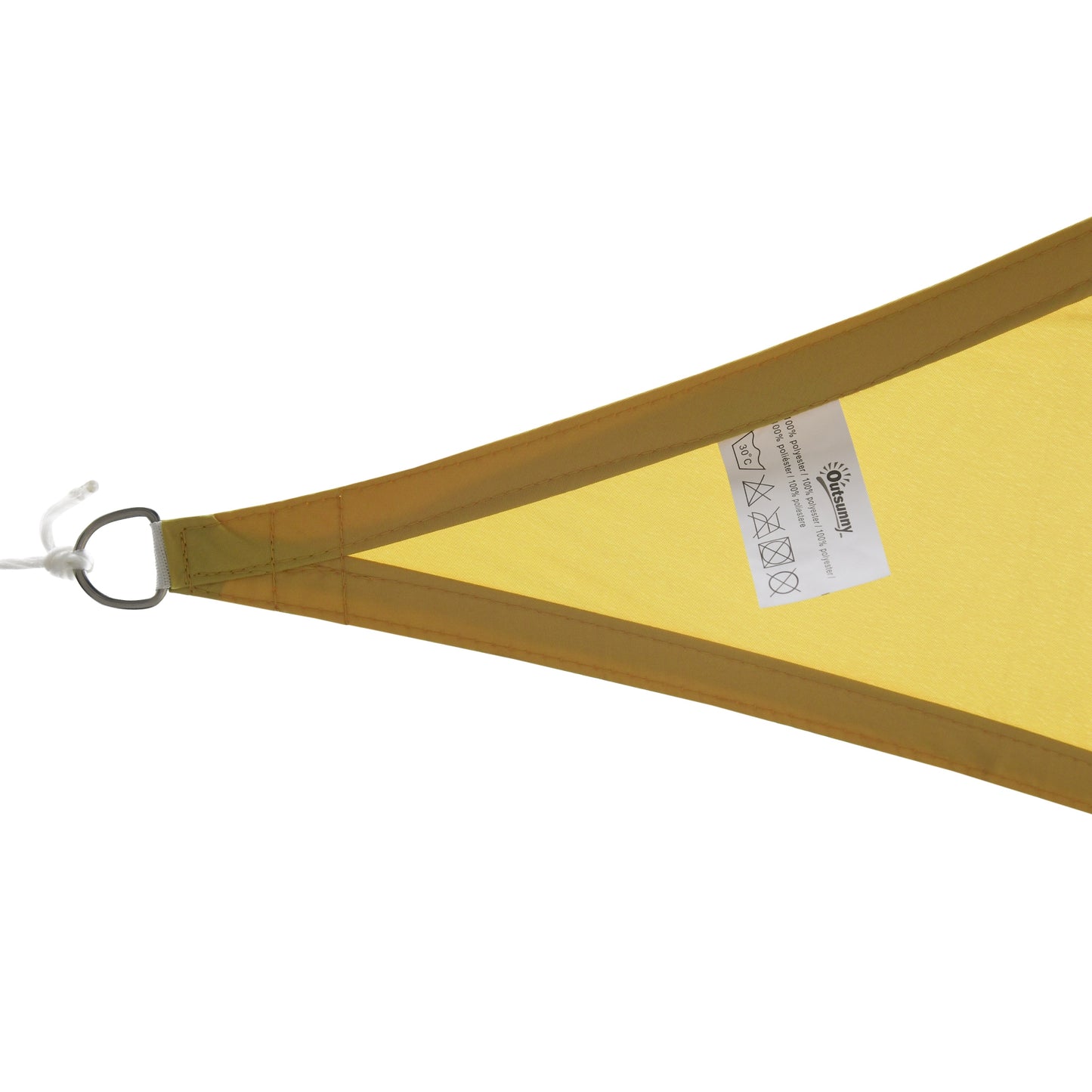 Outsunny Toldo Vela Sombrilla Parasol Triangulo Tejido De Poliester 160g/m2_3