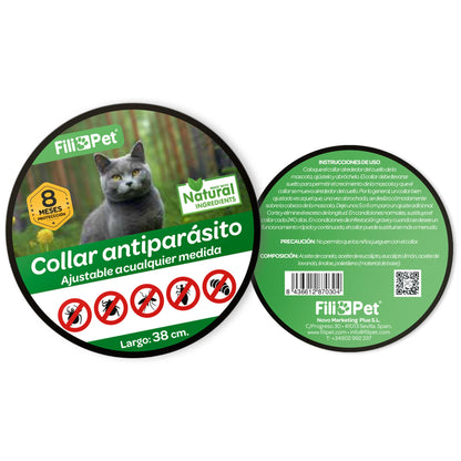 Collar Antiparasitos Para Gato Amarillo_2