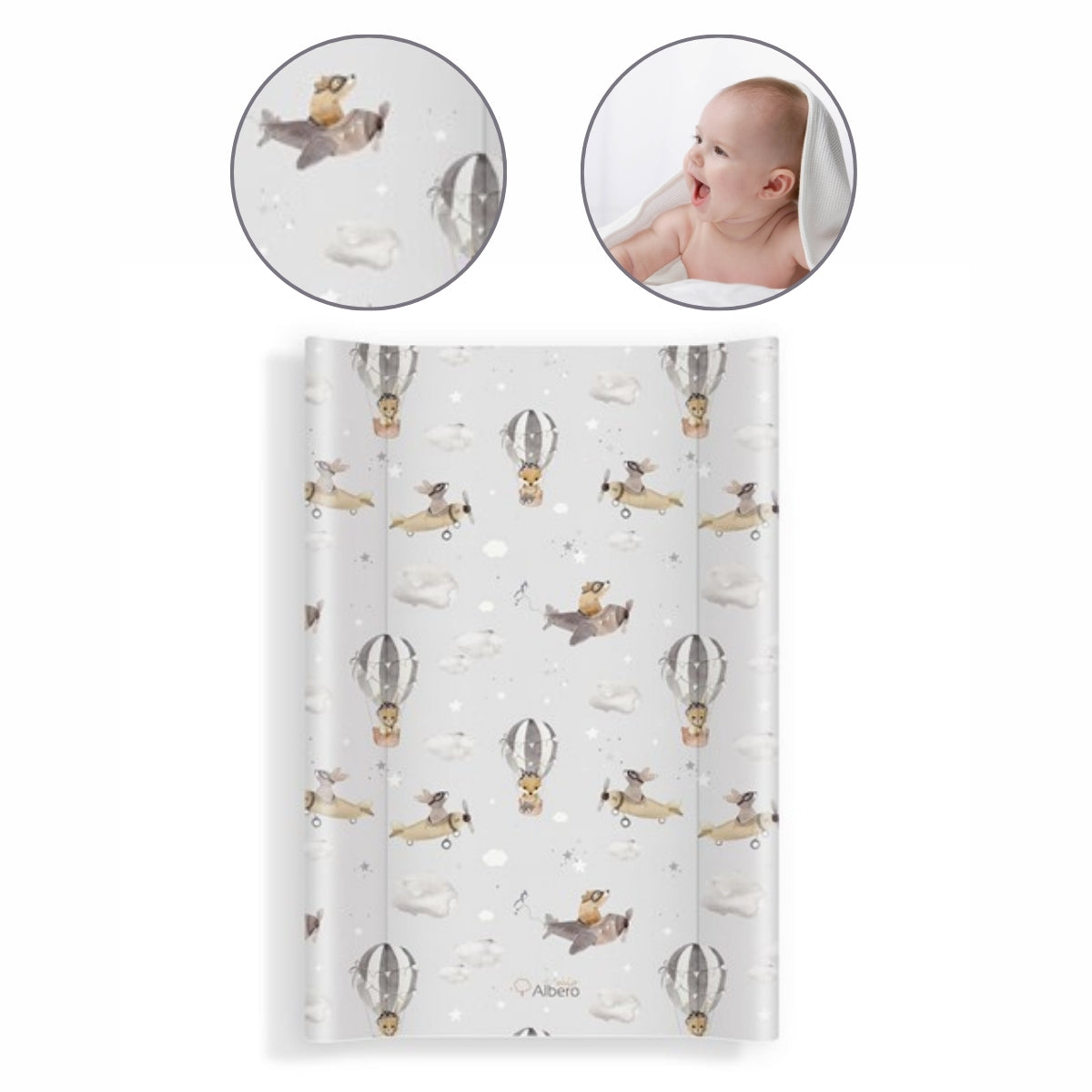 Cambiador Base Rígida Para Cuna 70x47 Balloon Flight_1