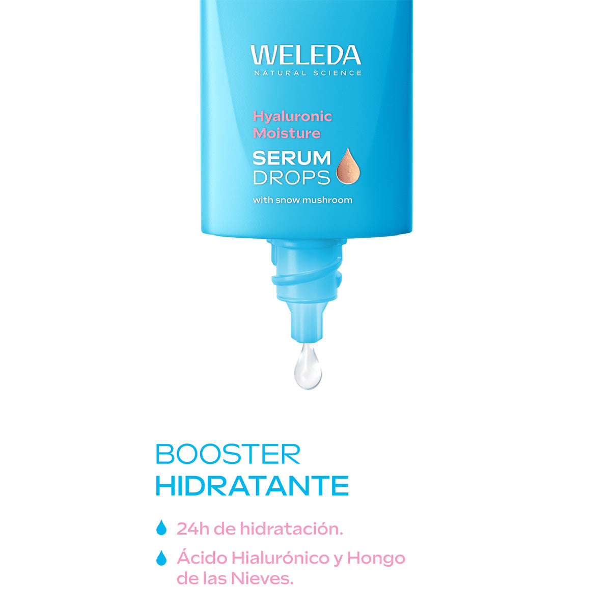 Gotas de reforço do soro hidratante com ácido hialurónico 30 ml