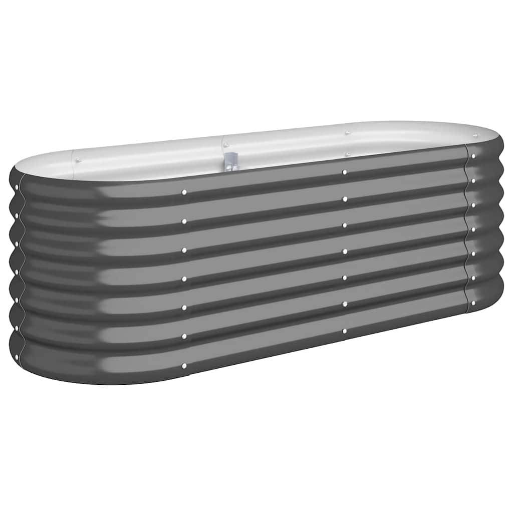 Jardinera Acero Galvanizado Antracita 114x40x36 Cm_0