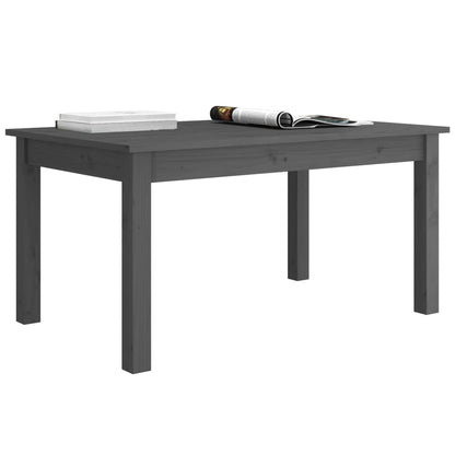 Mesa De Centro Madera Maciza De Pino Gris 80x50x40 Cm_4