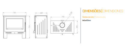 Estufa De Leña Metlor Modelo Smart Plus_3