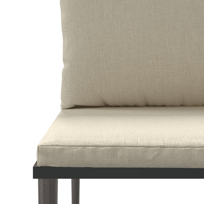 Vidaxl Set De Muebles De Jardín 9 Pzas Y Cojines Ratán Sintético Gris_5