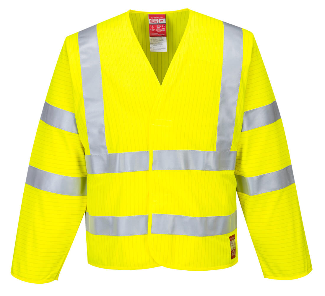 Chaqueta De Alta Visibilidad, Antiestática - Resistente A La Llama / S/m / Amarillo_0
