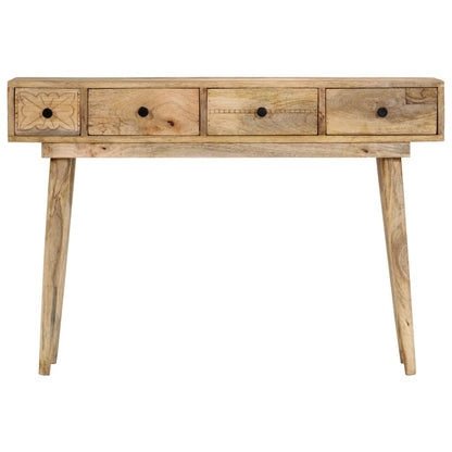 Mesa Consola De Madera Maciza De Mango 110x30x75 Cm_3