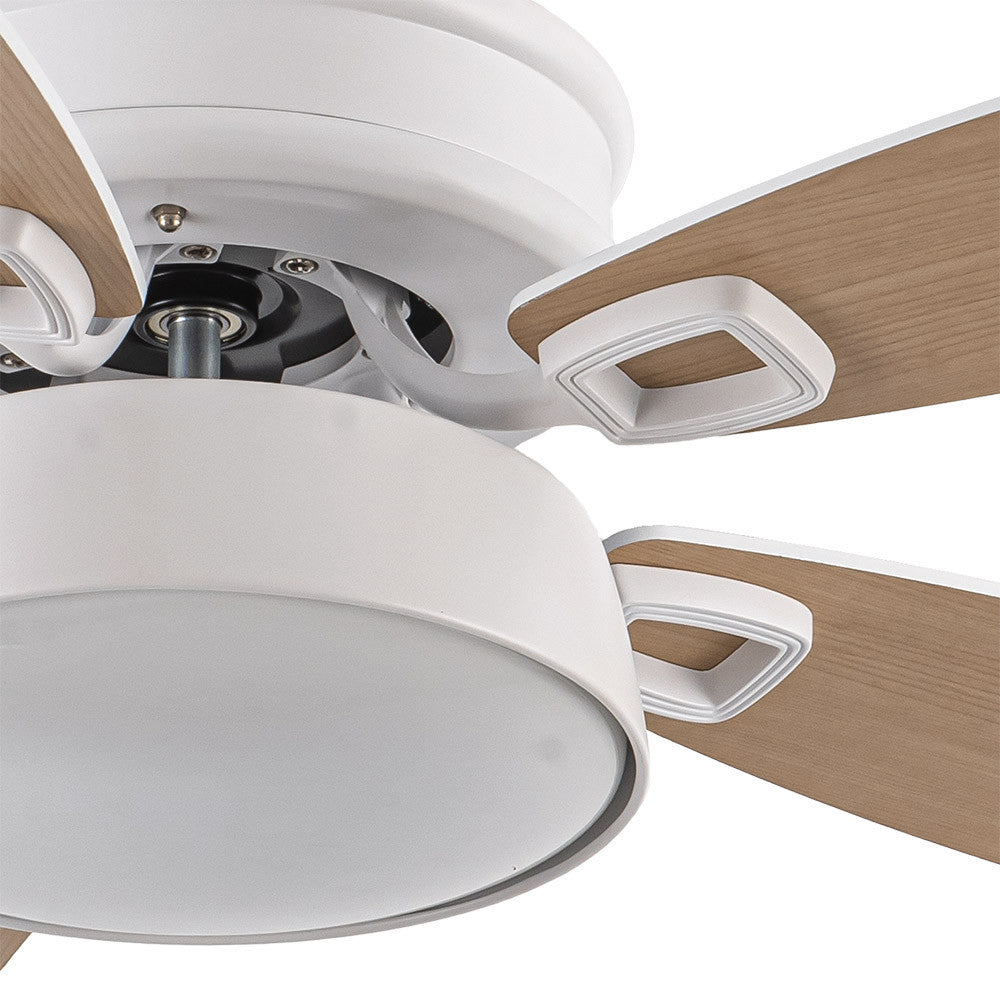 Ventilador 30w Dc Braw Blanco 5 Aspas Blanco/haya 6 Vel. 3 Colores 106,7d C/remoto, Memoria Y Temporizador 2850lm_2
