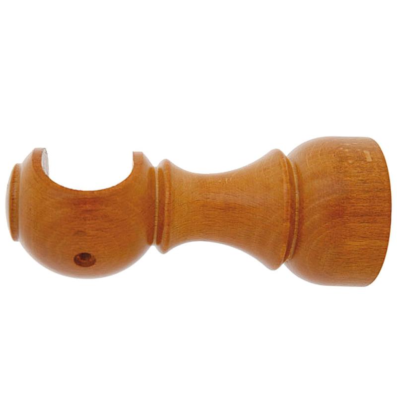 Soporte Madera Liso Abierto 28x128 Mm. Teca_0