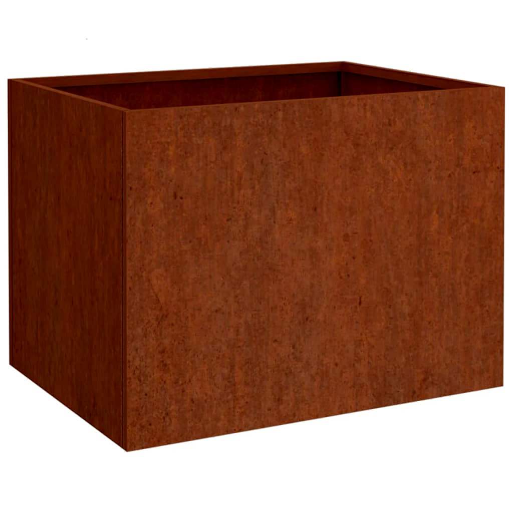 Jardinera De Acero Corten 62x47x46 Cm_0