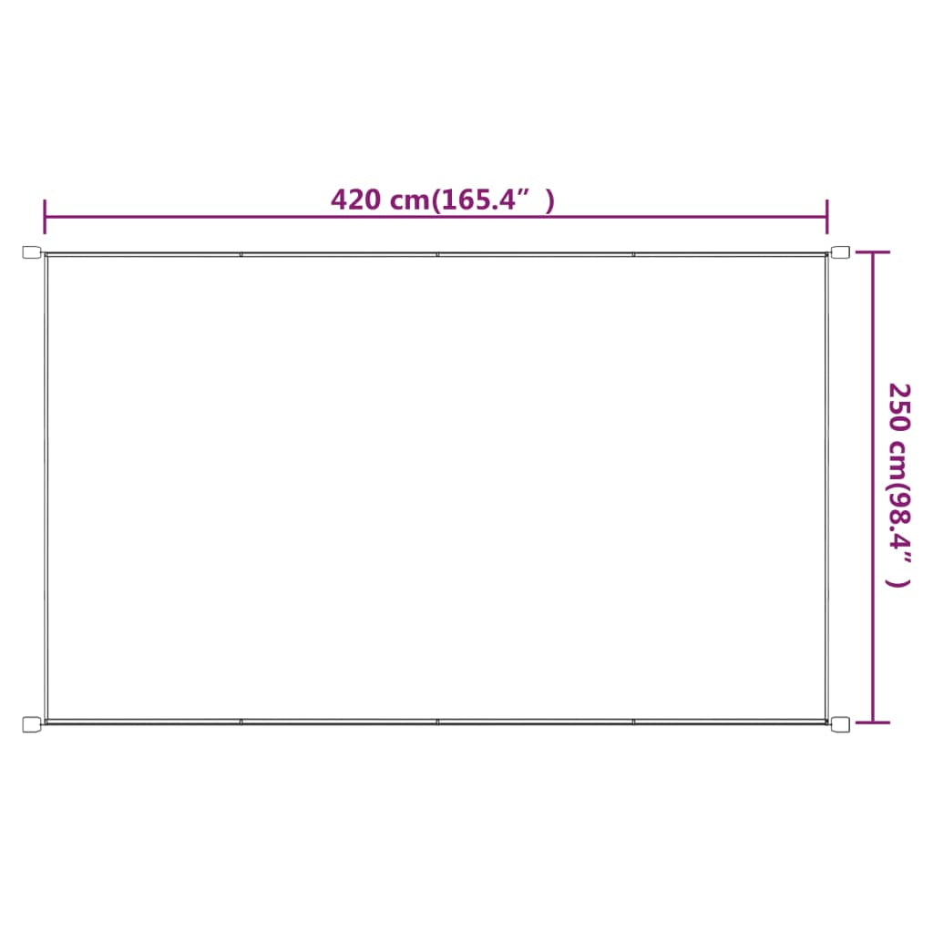 Vidaxl Toldo Vertical Tela Oxford Terracota 250x420 Cm_2