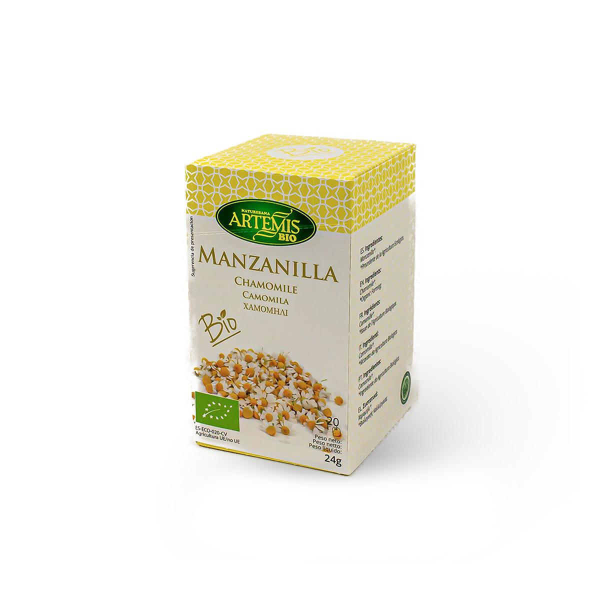 Camomila Artemis, 20 filtros.