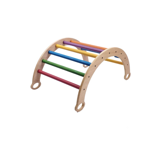 Arco/balancín Pikler De Madera Y Color. Med: 80 X 50 X 45 Cm. Arcksc0012. Woodgo.