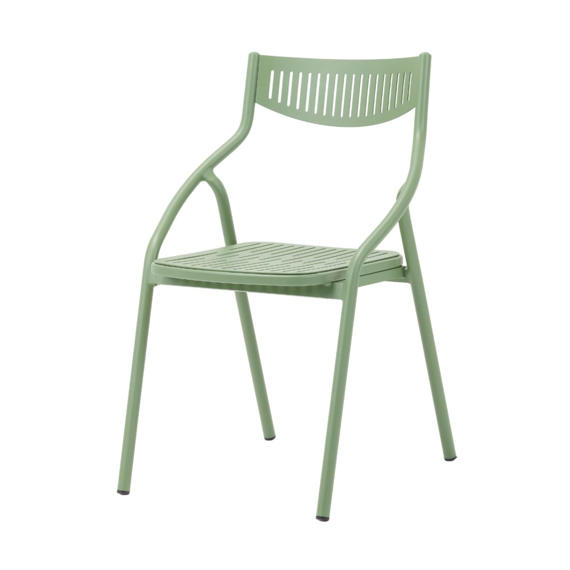 Silla Alba Verde De Aluminio - Moderna Y Duradera 60x55x95cm - Well Home_0