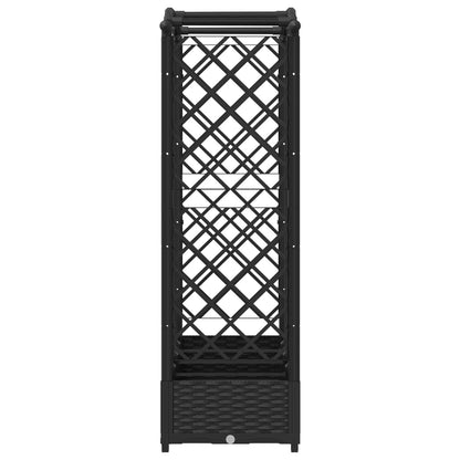 Cama Elevada Con Trellis Y Techo Negro 207 X 40 X 123 Cm Pp_4