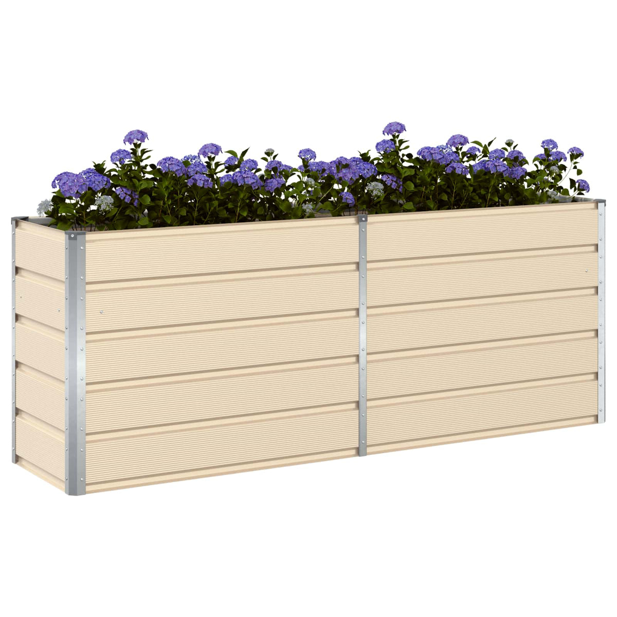 Jardinera Marfil 195 X 50 X 75 Cm Acero Galvanizado_2