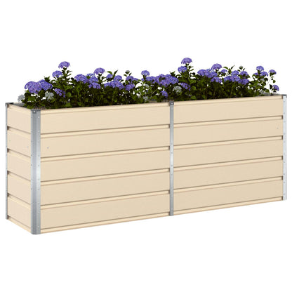 Jardinera Marfil 195 X 50 X 75 Cm Acero Galvanizado_2