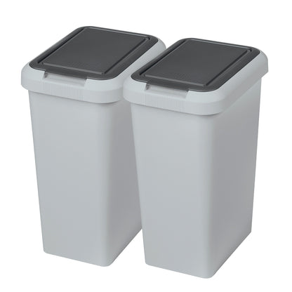 Set 2 Cubos touch & Lift De 9l Gris_0