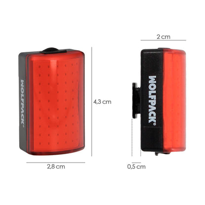 Luz Led Trasera Para Bicicleta / Patinete 120 Lumenes (8 Modos) Bateria Recargable Usb_1