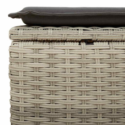 Set De Sofás De Jardín 6 Pzas Y Cojines Ratán Sintético Gris / Vetonek_1