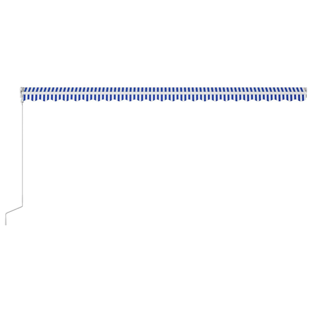 Vidaxl Toldo Automático Retráctil Azul Y Blanco 600x300 Cm_4