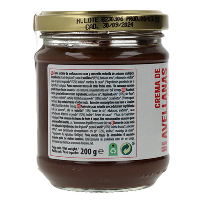 Creme de Avelã e Cacau teor reduzido de açúcar Naturgreen 200 g
