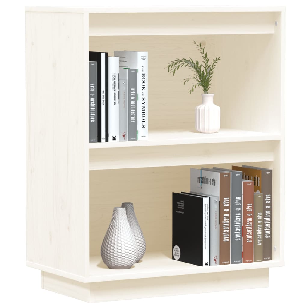 Mesa Consola De Madera Maciza De Pino Blanco 60x34x75 Cm / Vetonek_4