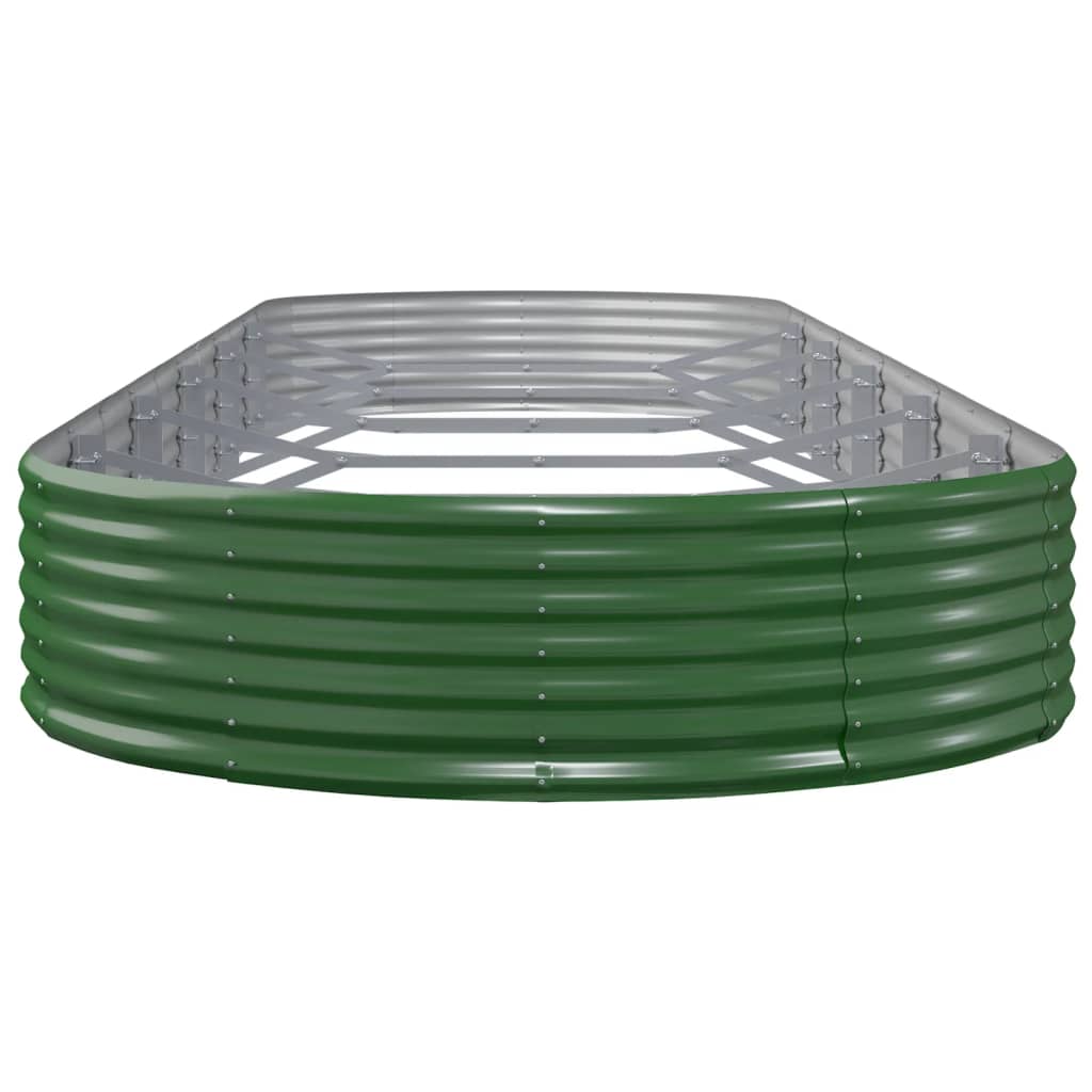 Jardinera Arriate Acero Galvanizado Verde 523x140x36 Cm_3