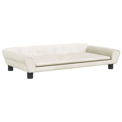 Cama Para Perros De Terciopelo Crema 100x50x21 Cm / Vetonek_0