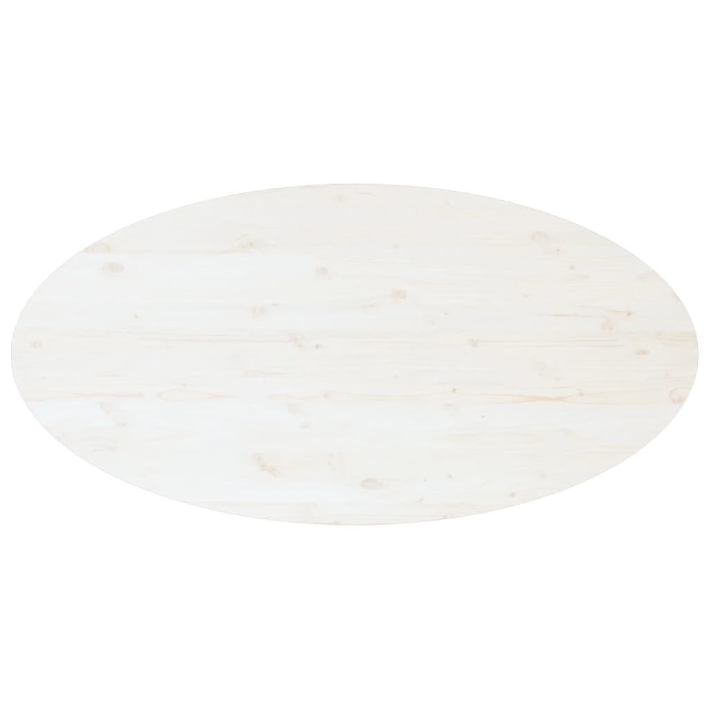 Mesa De Centro De Madera Maciza De Pino Blanco 110x55x45 Cm_4