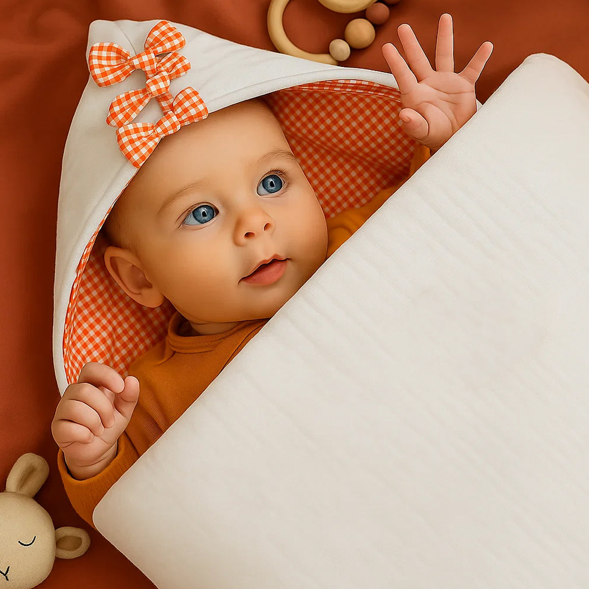 Nido De Bebé  En Algodón Bio Blanco_1