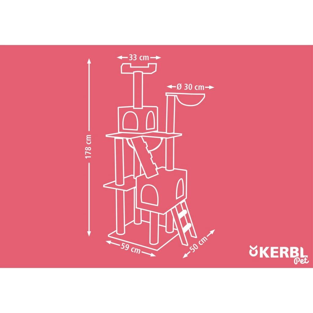 Kerbl Rascador Para Gatos Square Gris Claro 178 Cm_2
