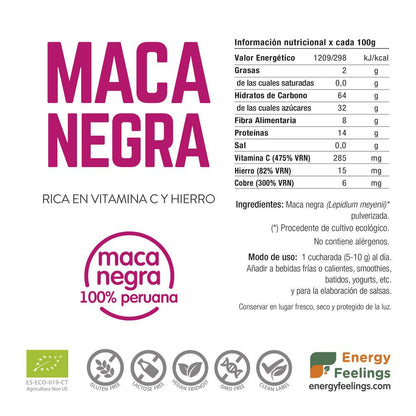Pó de Maca Preta ECO Energy Feelings