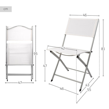 Silla Plegable Jardín Tejido Reforzado Blanca Aktive_3