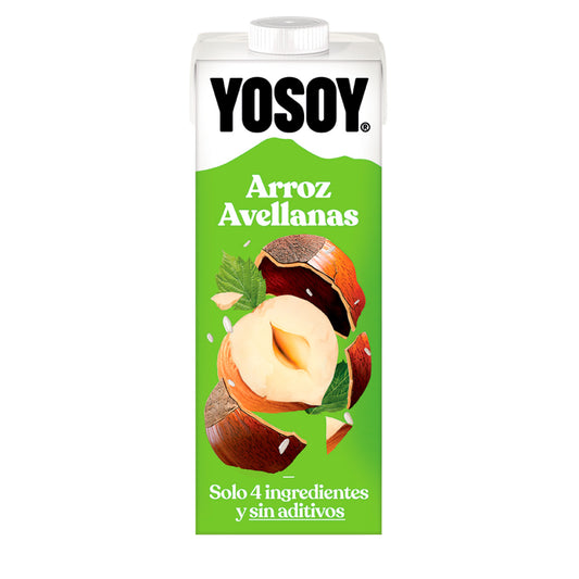 Bebida de arroz e avelã YOSOY 1L