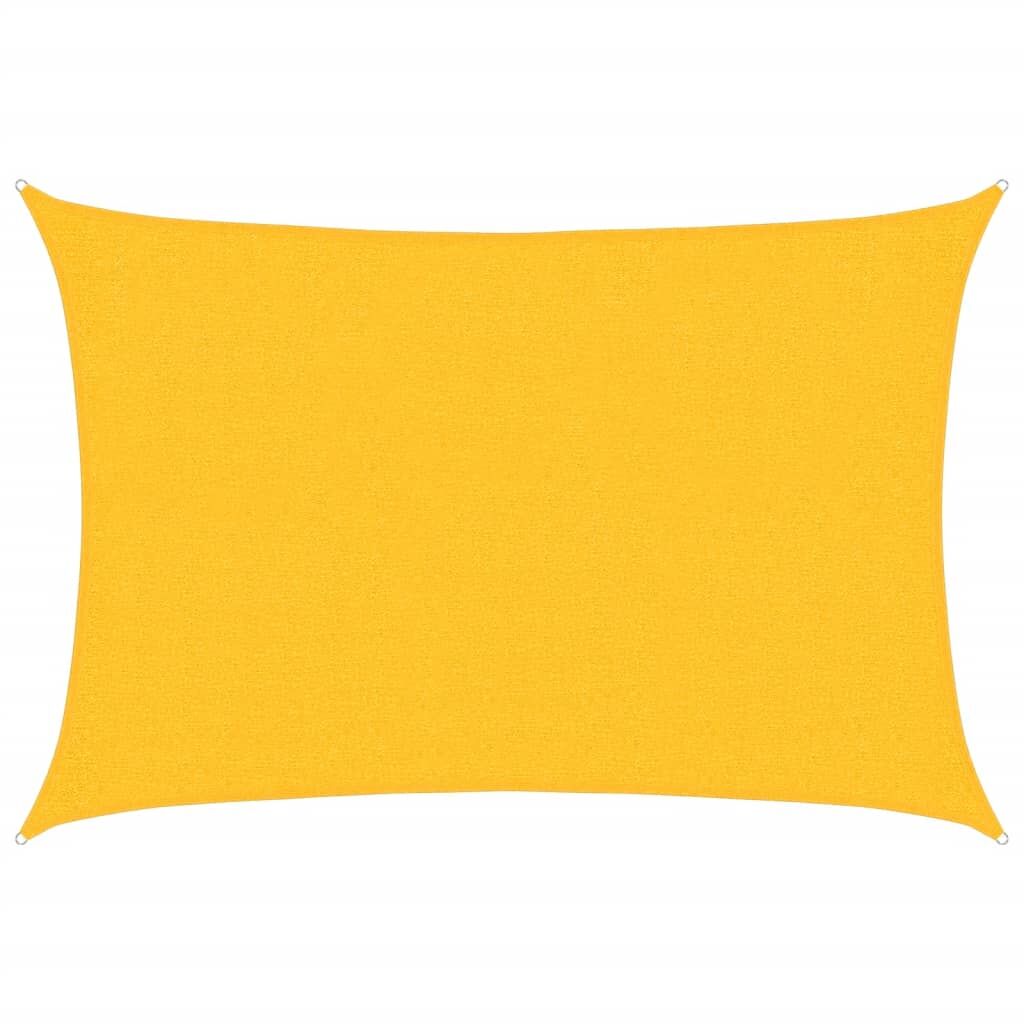 Vidaxl Toldo De Vela Rectangular Hdpe Amarillo 160 G/m² 2x3 M_0