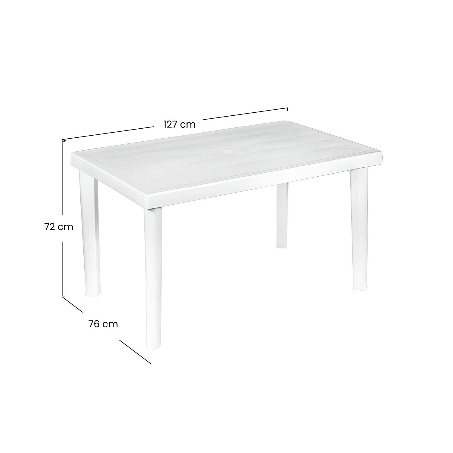 Mesa De Resina Rectangular Terra Blanca 127x76x72cm O91_1
