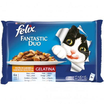FELIX Duo Festa de Sabores em Gelatina 4x85g