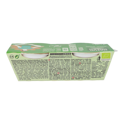 Sobremesa de Amêndoa NaturGreen com Agave, 2 x 125 g