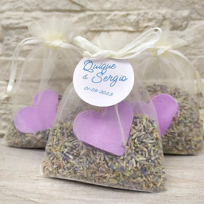 12 Jabones Aromáticos Con Forma De Corazón - Detalle Para Invitados De Eventos. Jabón Glicerina Aroma Lavanda_5