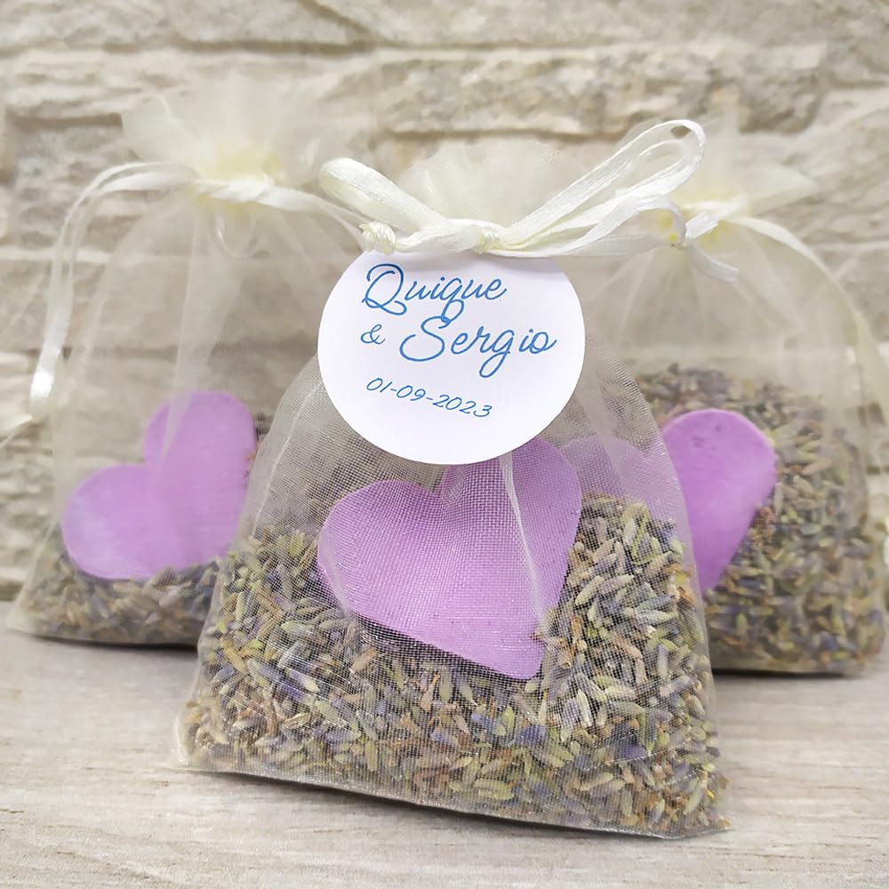 25 Jabones Aromáticos Con Forma De Corazón - Detalle Para Invitados De Eventos - Jabón Glicerina Con Aroma A Lavanda_5