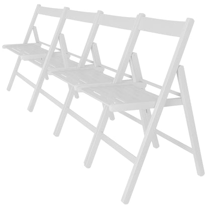 Well Home Mobiliario & Decoración - Pack 4 Sillas Bas En Madera De Haya, Acabado Blanco_0