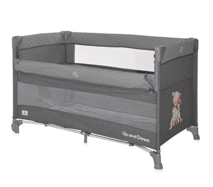 Cuna De Viaje Con Apertura Lateral Up And Down Cool Grey_1