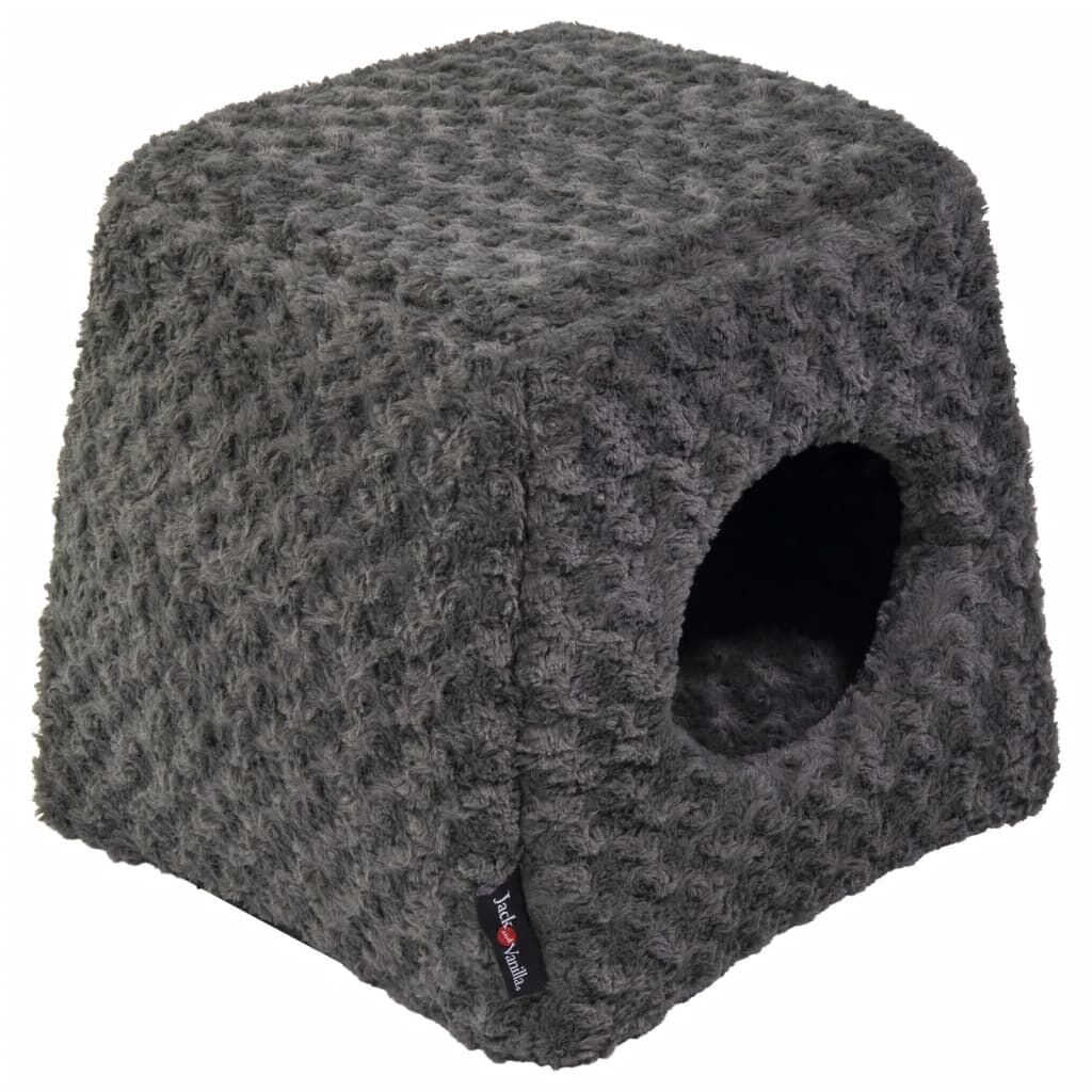 Jack And Vanilla Cueva Para Mascotas Softy S Roseta Gris 40x40x39 Cm_0