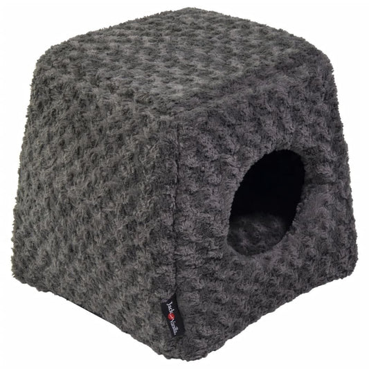 Jack And Vanilla Cueva Para Mascotas Softy S Roseta Gris 40x40x39 Cm_0