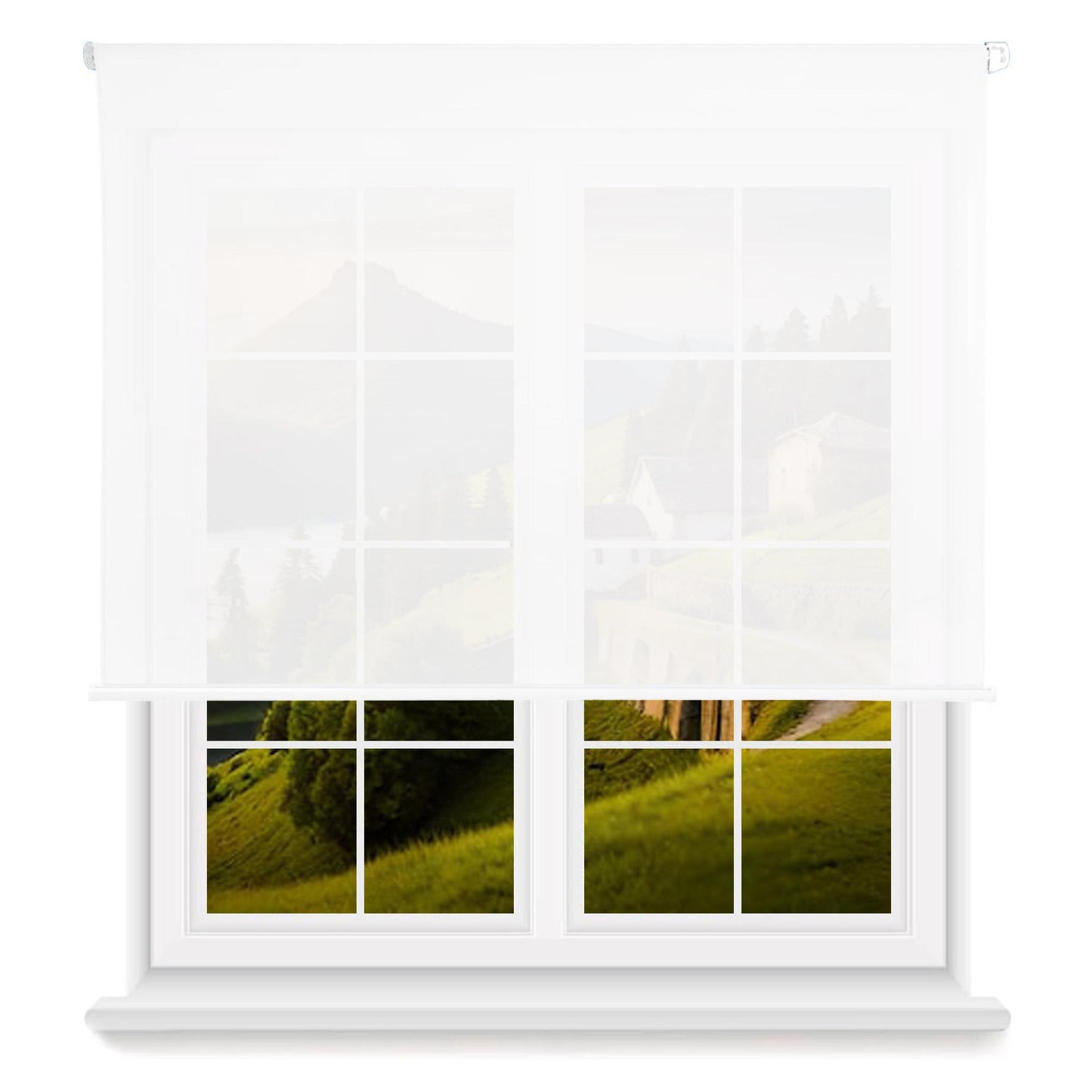 Estor Blanco 130x180cm Translúcido Enrollable Wellhome_0