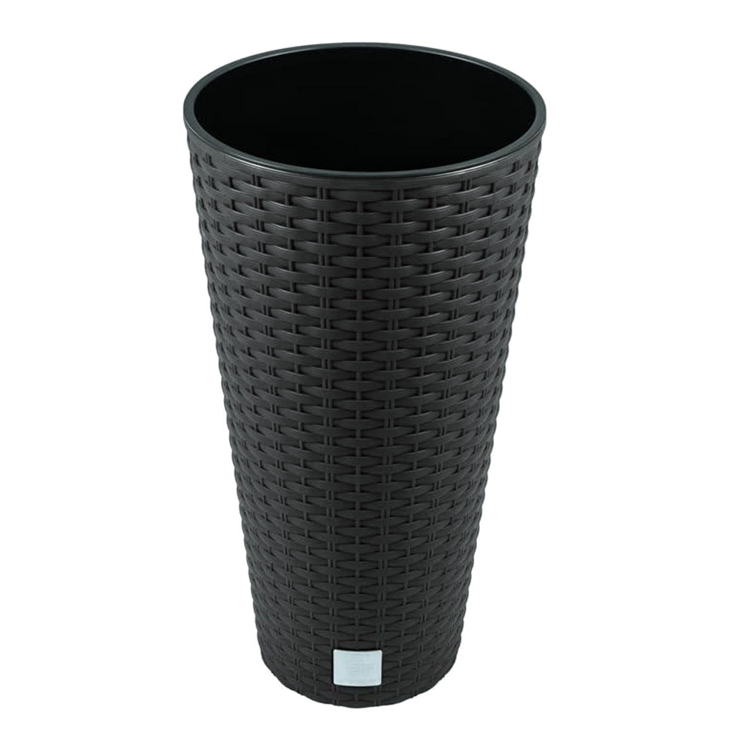 Maceta Rato De 15,5 Litros Con Inserto 25 X 25 X 47,6 Cm En Color Antracita