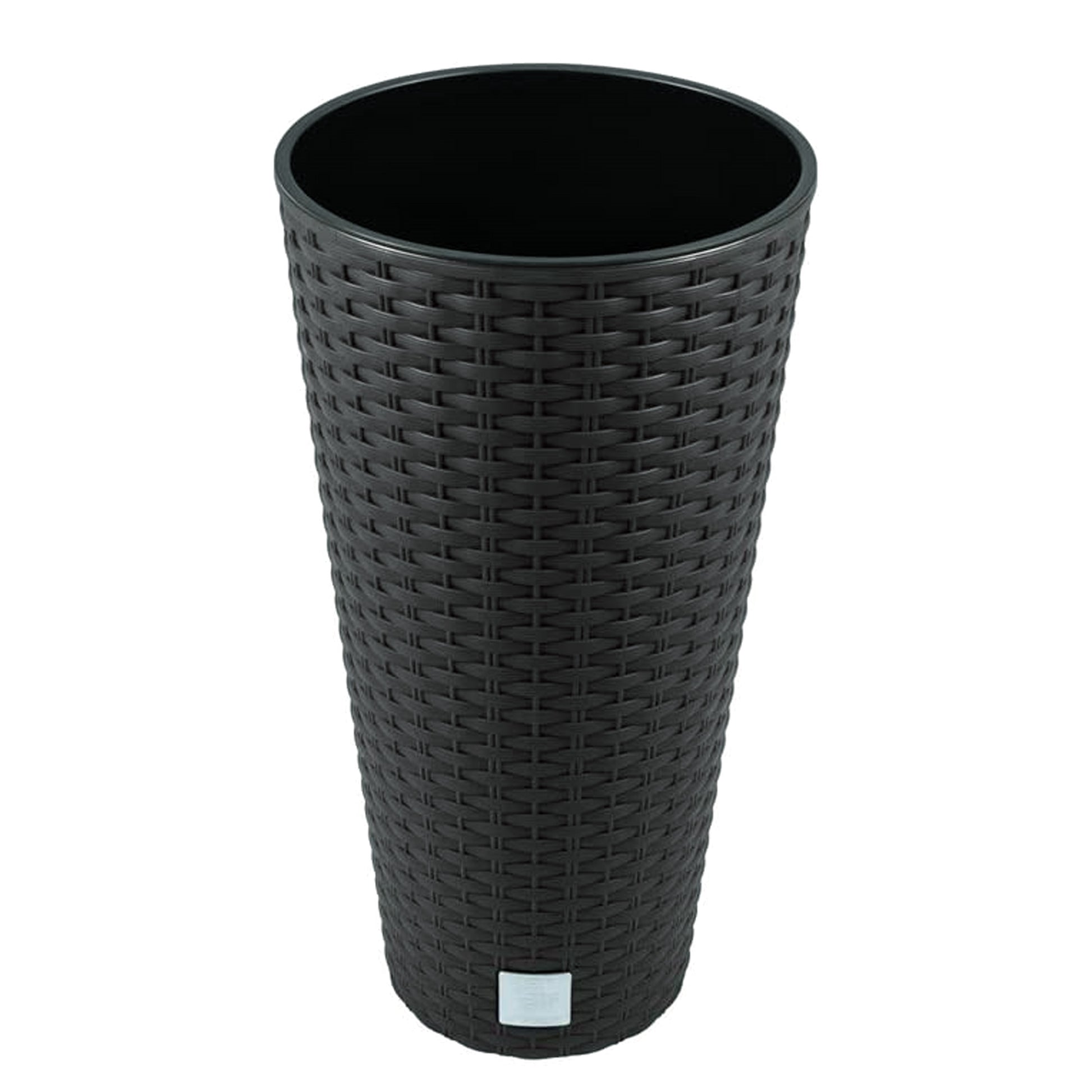 Maceta Rato De 15,5 Litros Con Inserto 25 X 25 X 47,6 Cm En Color Antracita