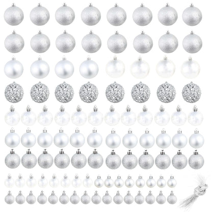 Vidaxl Lote De Bolas De Navidad 100 Unidades Plateadas 3/4/6 Cm_1