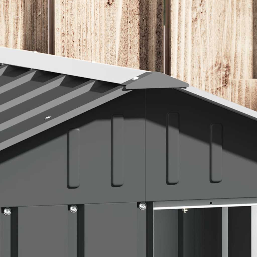Casa De Perro Acero Galvanizado Antracita 116,5x103x81,5 Cm_3